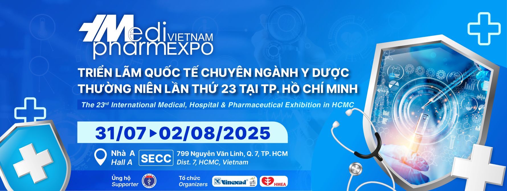 VIET NAM MEDIPHARM EXPO 2025 BANNER