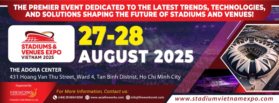 STAVEX 2025 - Triển lãm Thiết bị Nhà thi đấu - Sân vận động