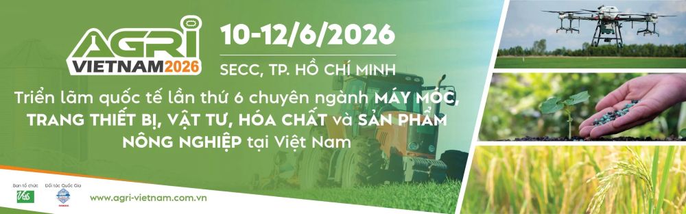 AGRI Vietnam 2026 – Triển lãm Quốc tế về Máy móc, Kỹ thuật, Hóa chất, Phân bón và Sản xuất Nông nghiệp
