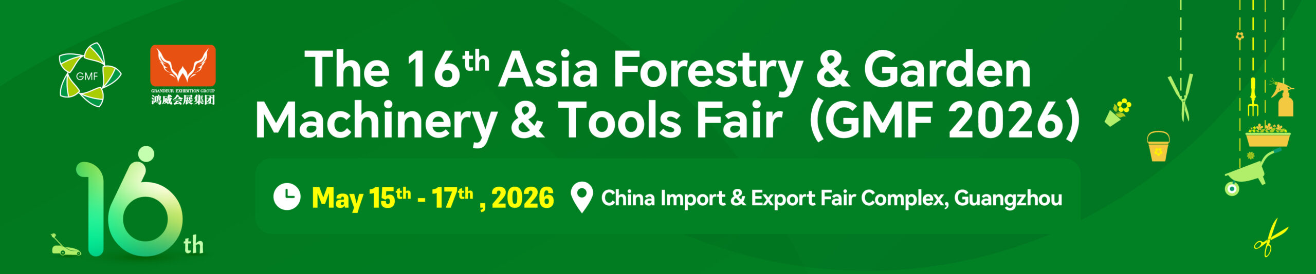 GMF Expo Asia 2026 - Hội chợ Máy móc và Dụng cụ Lâm nghiệp & Làm vườn Châu Á
